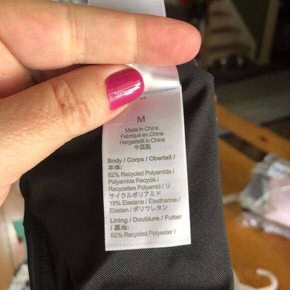 NWT J Crew Women’s Navy Blue Curved Waist Cheeky Bikini Bottom Size M Beach - Picture 10 of 10